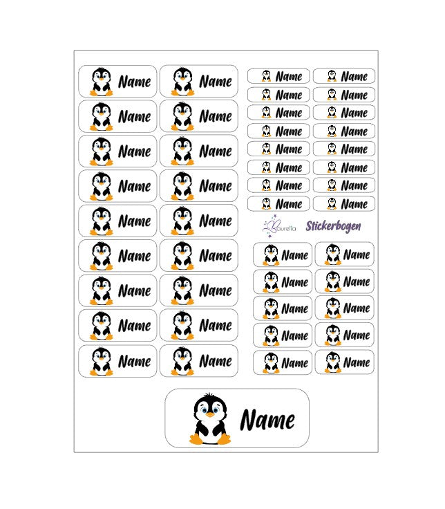 Stickerset Baurelia Pinguin 2