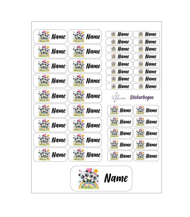 Stickerset Baurelia Panda 6