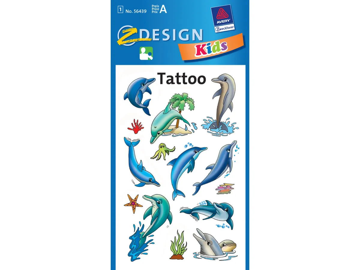 Kinder Tattoo Delfine