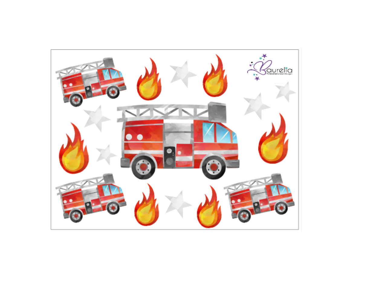 Stickerbogen Feuerwehr 1