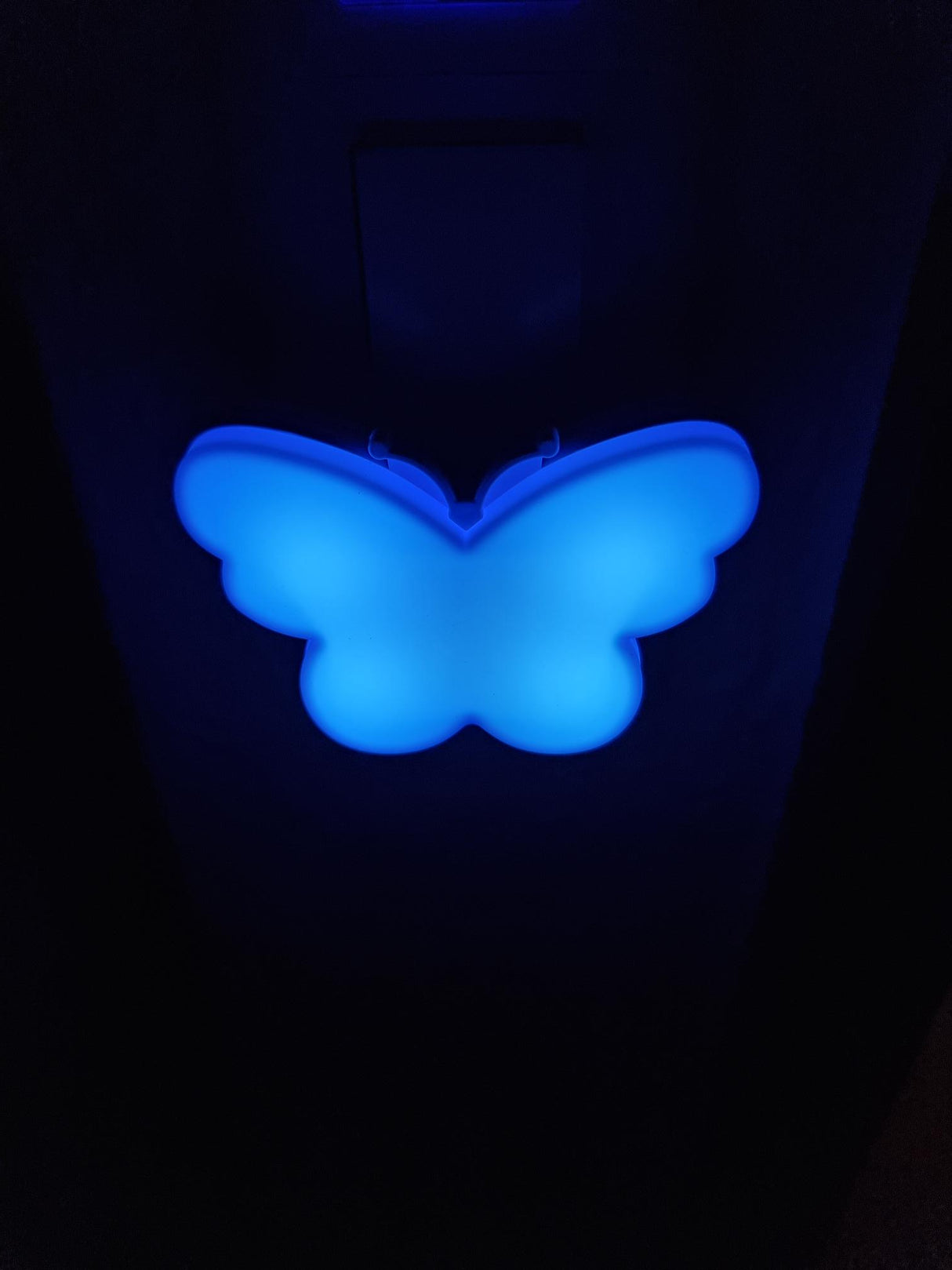 Nachtlicht Steckdose Schmetterling LED Blau