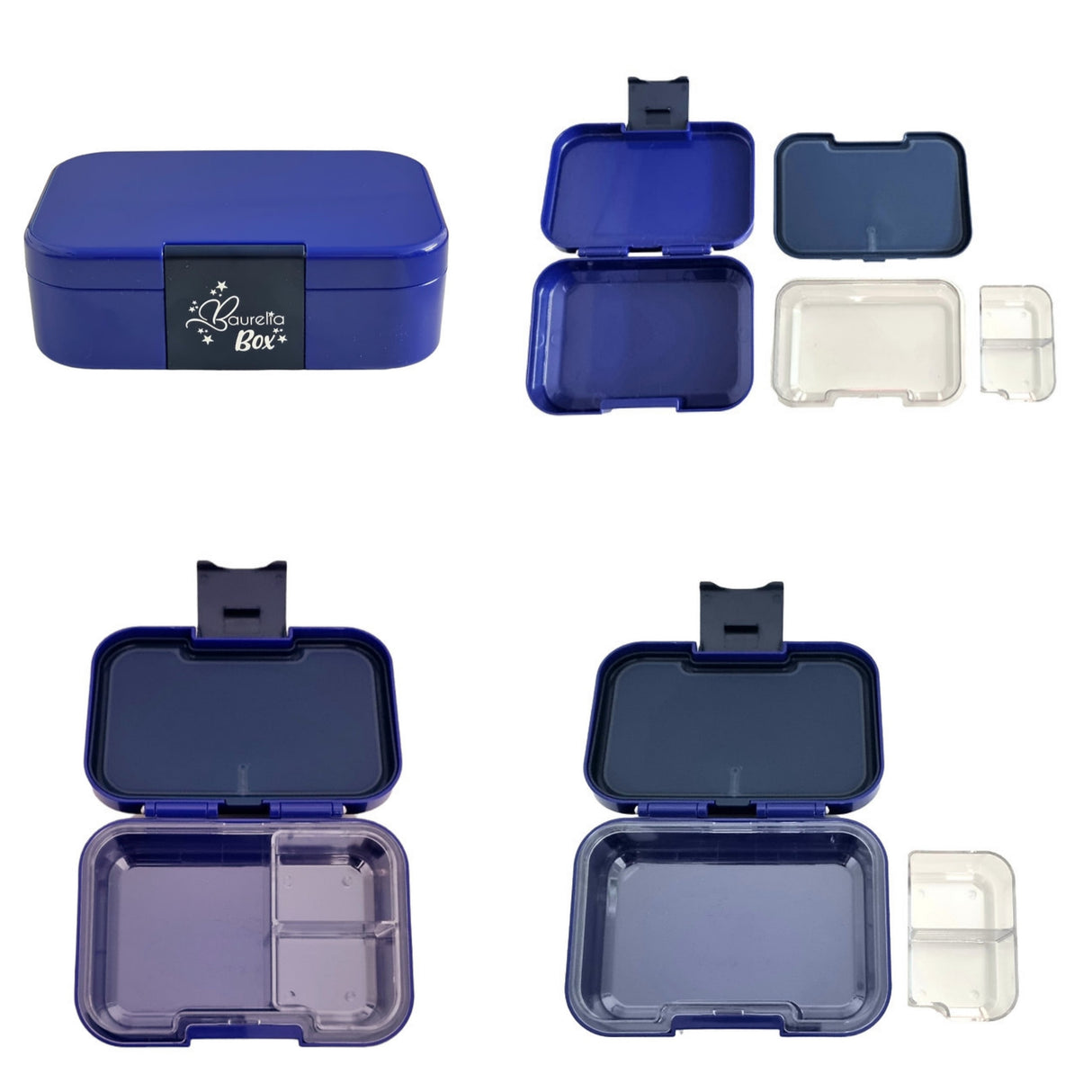 SET Znünibox und Trinkflasche Baurelia Box Mini mit Ion8 400ml Blau