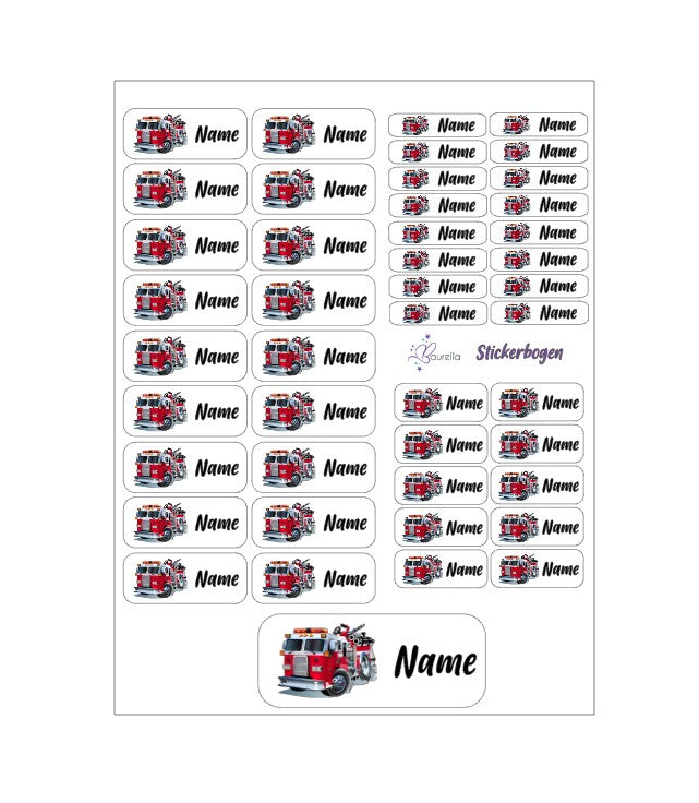Stickerset Baurelia Feuerwehr 3
