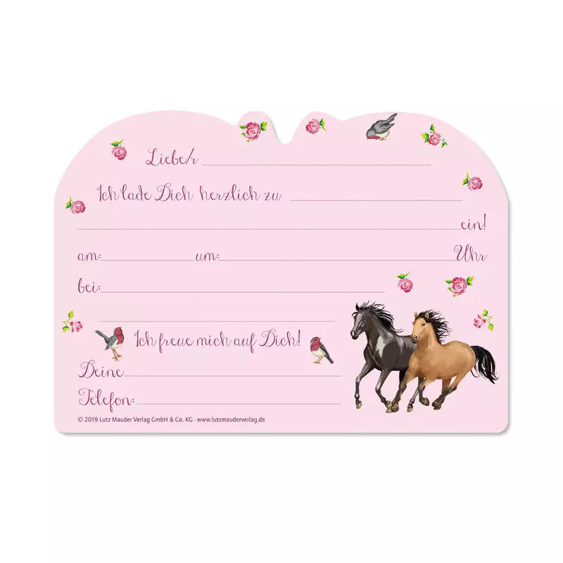 Einladungskarten Kindergeburtstag Pferd