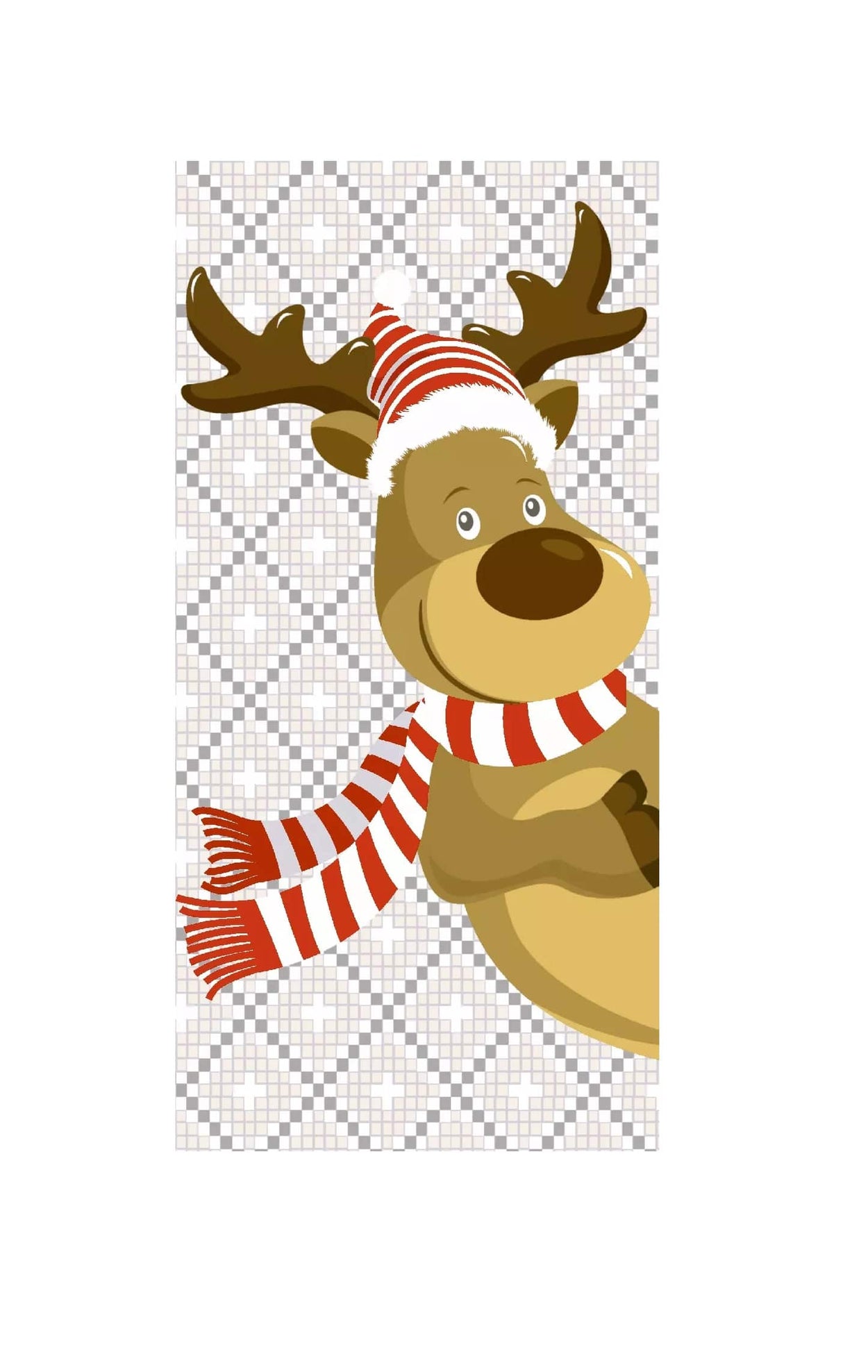 Taschentücher mit Muster Rentier Winter