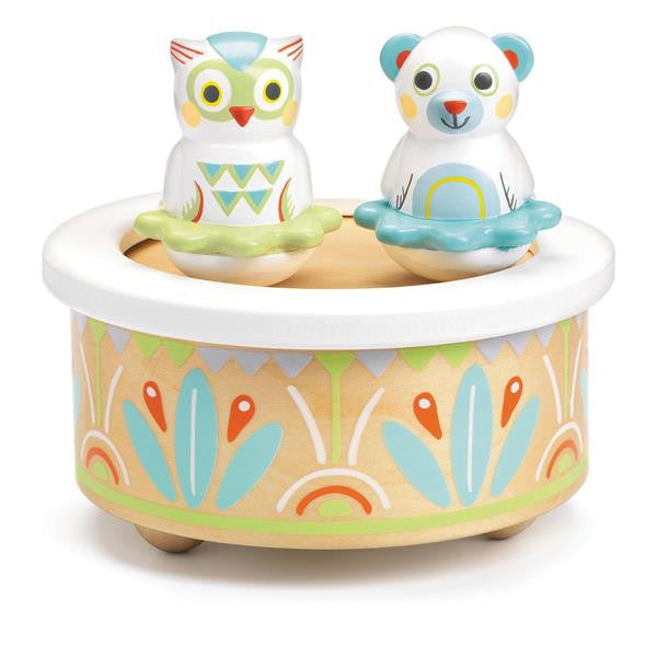 Musikdose Eule und Bär