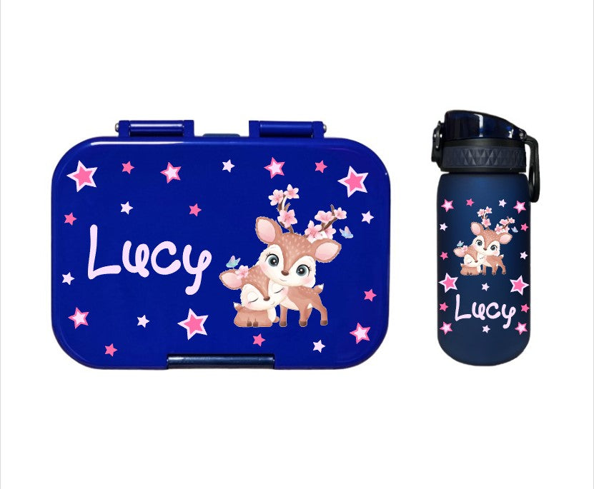 SET Znünibox und Trinkflasche Baurelia Box Mini mit Ion8 400ml Blau