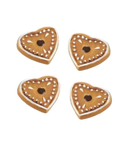 Wichtelzubehör Lebkuchenherz 4 Stück