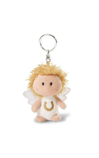 Schlüsselanhänger Plüsch Schutzengel Weiss