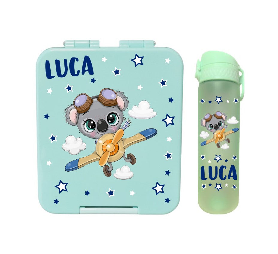 SET Znünibox und Trinkflasche Baurelia Box Midi mit Ion8 500ml Mint