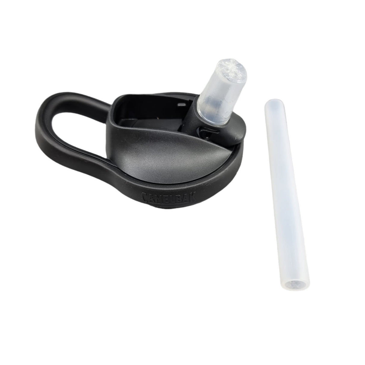 Ersatzdeckel mit Strohhalm für Camelbak Eddy+ Kinder Schwarz