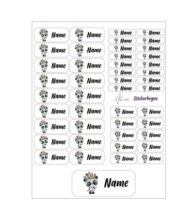 Stickerset Baurelia Panda 8