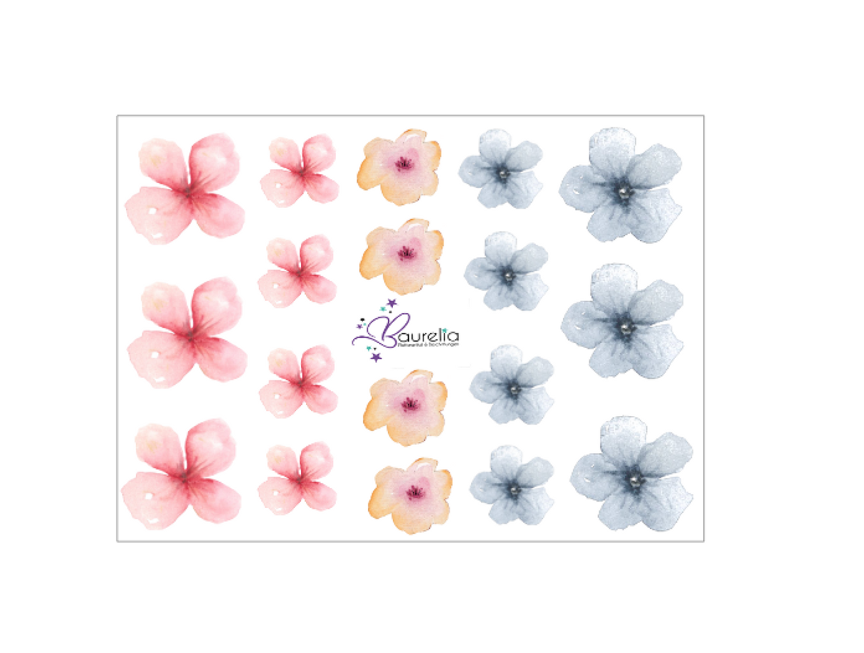 Stickerbogen Blume 1