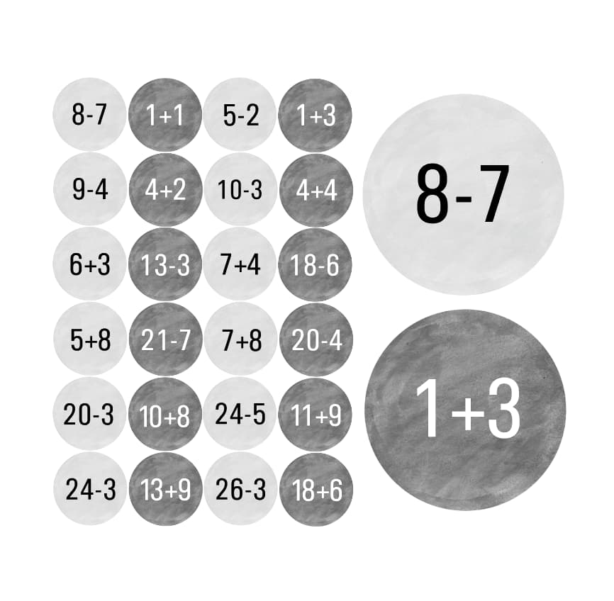 Adventskalender Zahlen Sticker Baurelia 33