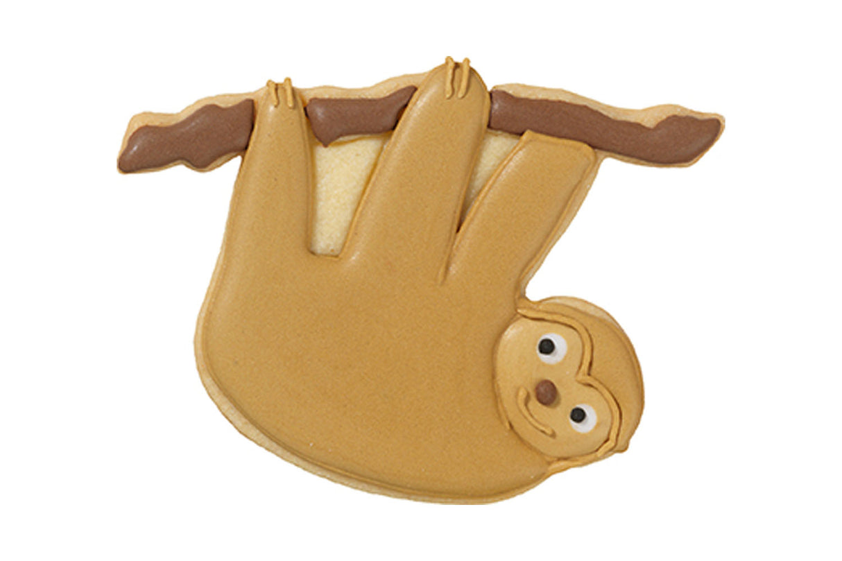 Edelstahl Ausstechform Faultier mit Prägung