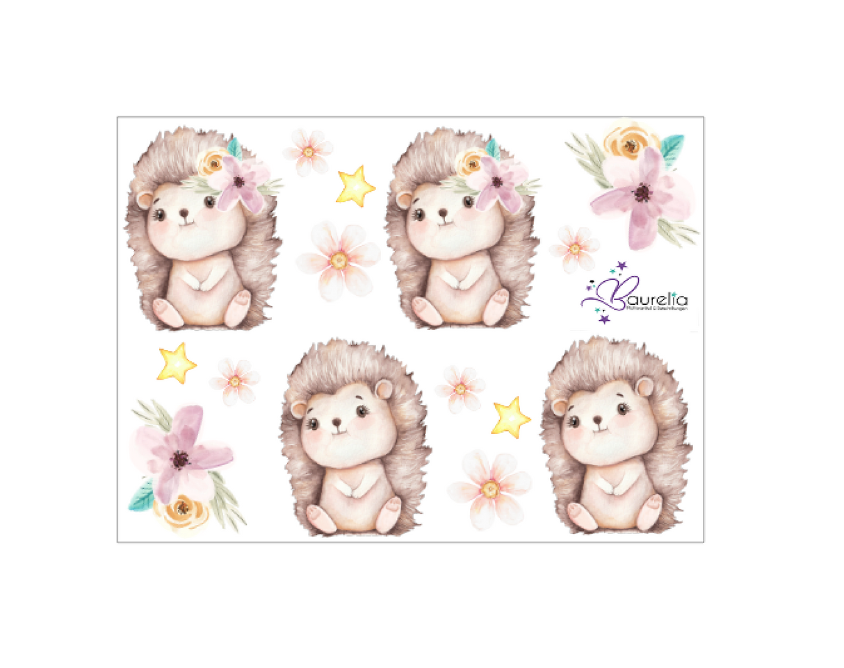 Stickerbogen Igel 1
