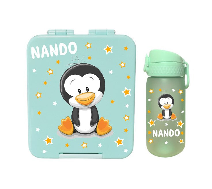 SET Znünibox und Trinkflasche Baurelia Box Midi mit Ion8 400ml Mint