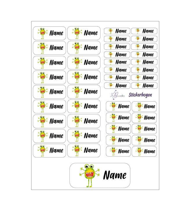 Stickerset Baurelia Monster 3