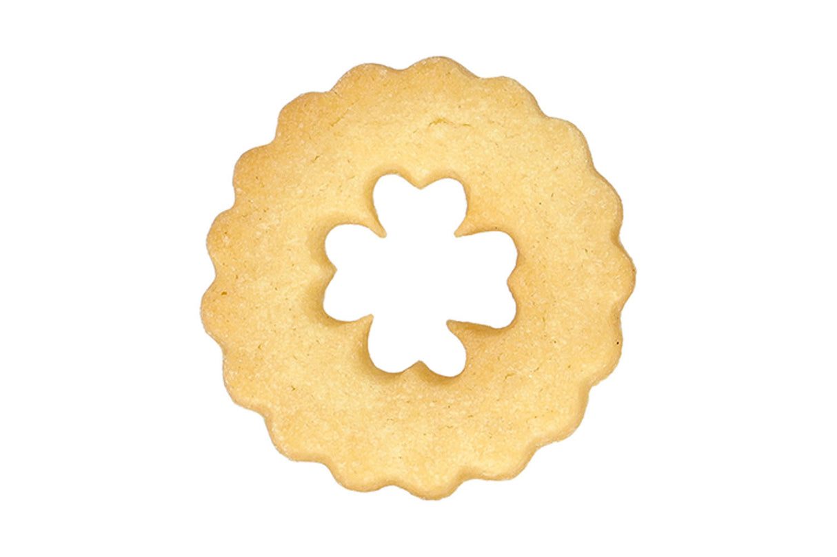 Edelstahl Ausstechform Spitzbub Kleeblatt