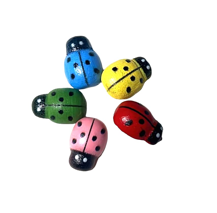 Wichtelzubehör Deko Marienkäfer Color
