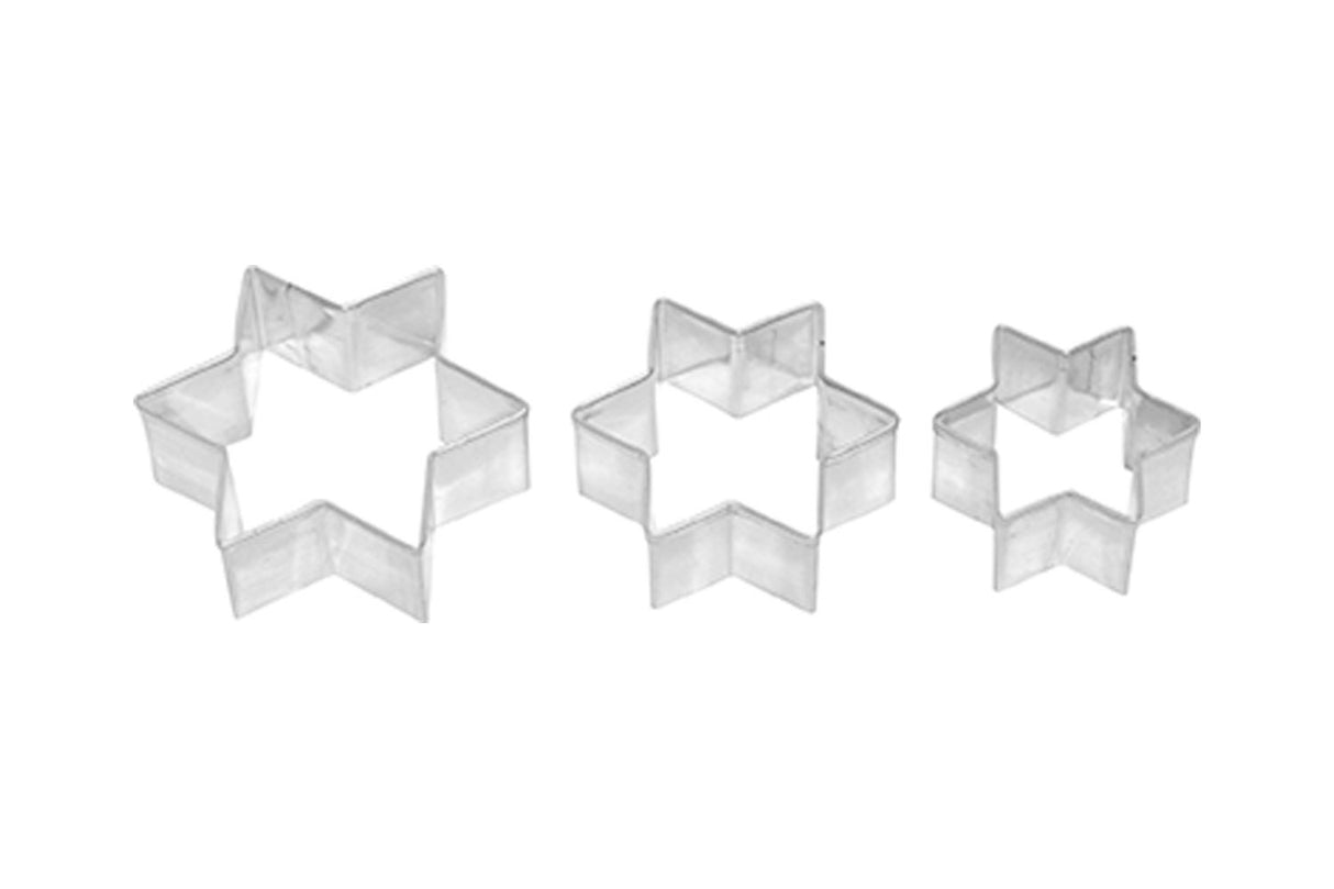 Edelstahl Ausstechformen Stern Klein 3er Set