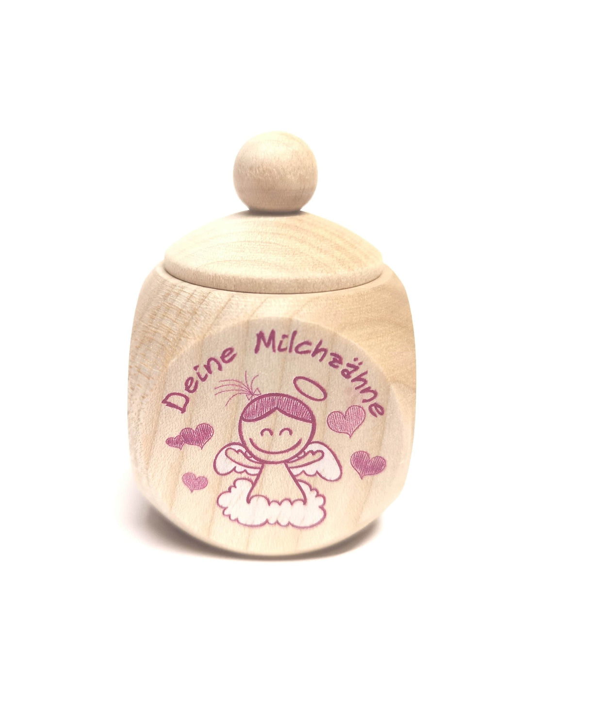 Milchzahndose Schutzengel Pink