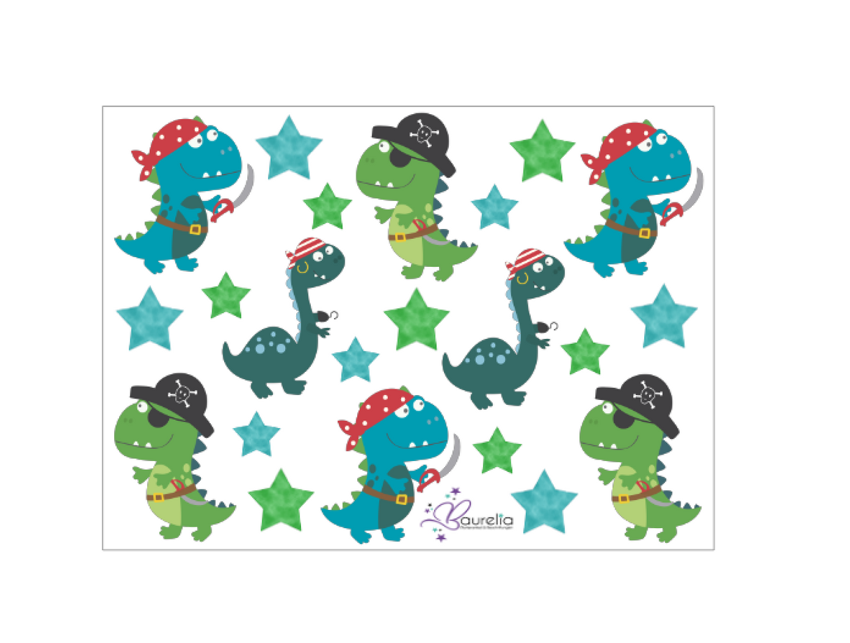 Stickerbogen Dino 9