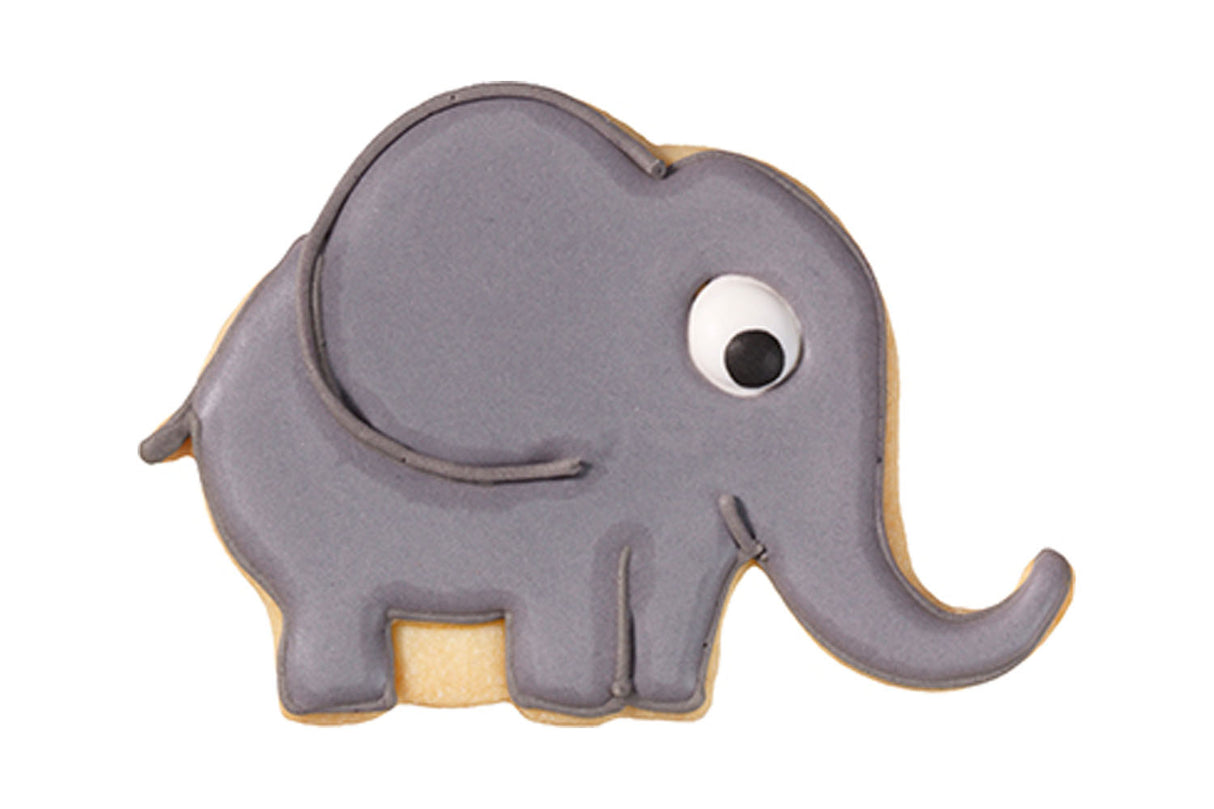 Edelstahl Ausstechform Elefant Gross mit Prägung