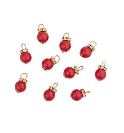 Wichtelzubehör Christbaumkugeln Rot