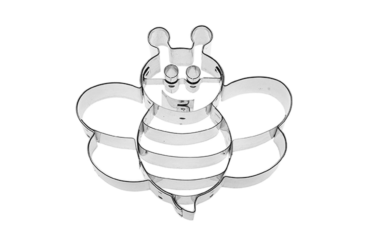 Edelstahl Ausstechform Biene mit Prägung