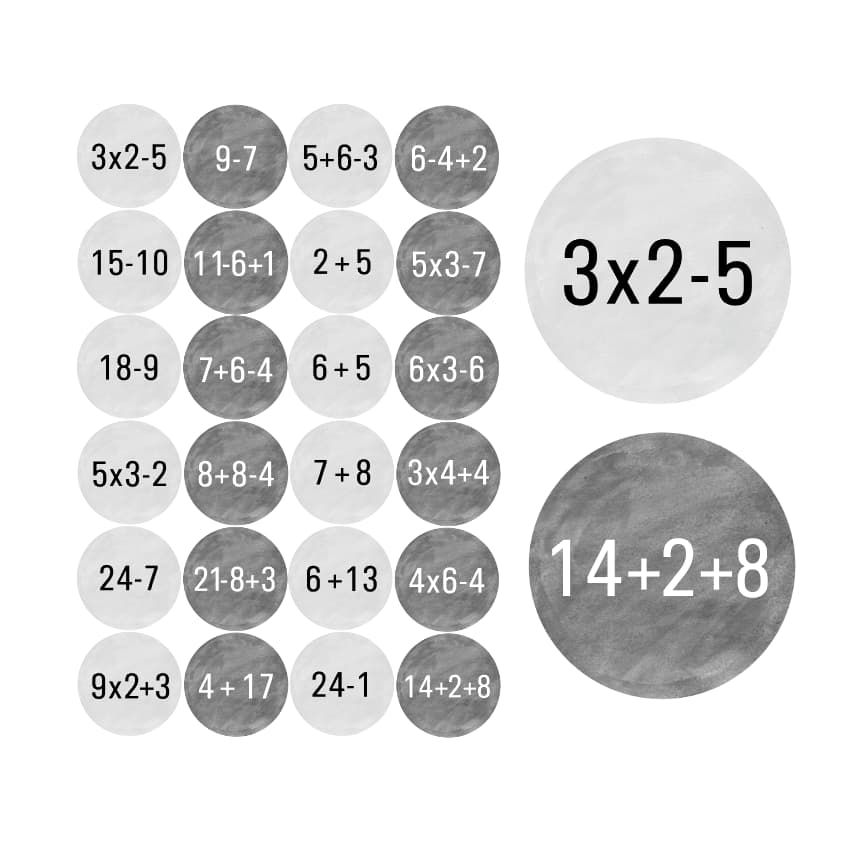 Adventskalender Zahlen Sticker Baurelia 32