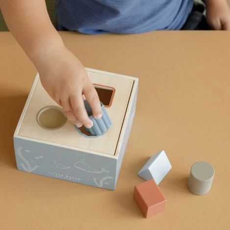 Little Dutch Holz Formen Steckspiel Blau