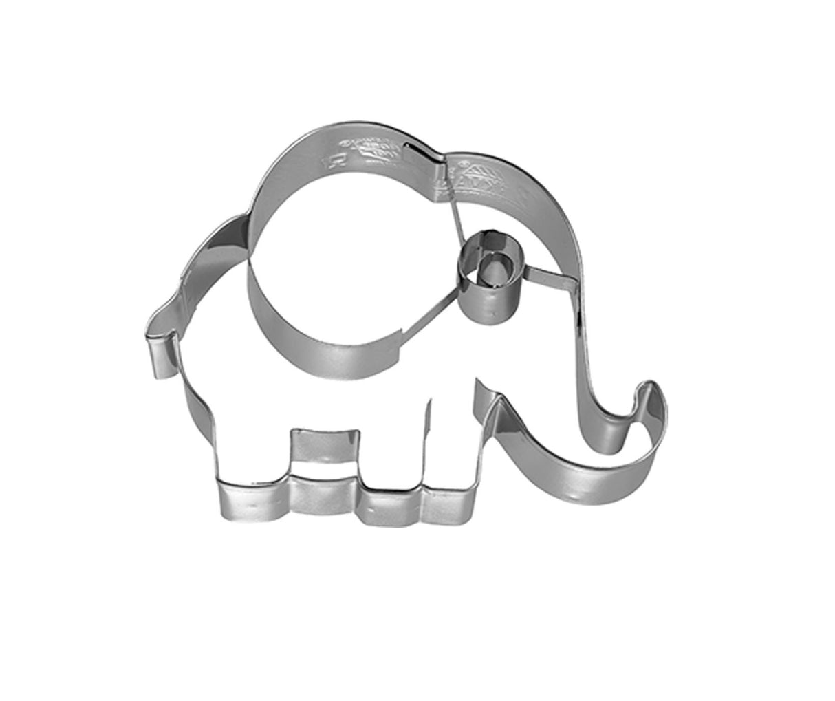 Edelstahl Ausstechform Elefant Gross mit Prägung