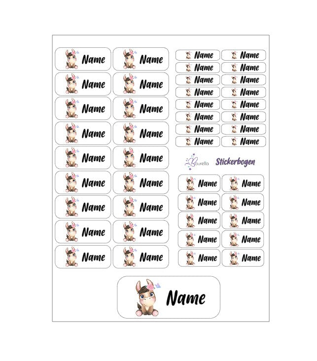 Stickerset Baurelia Pferd 1