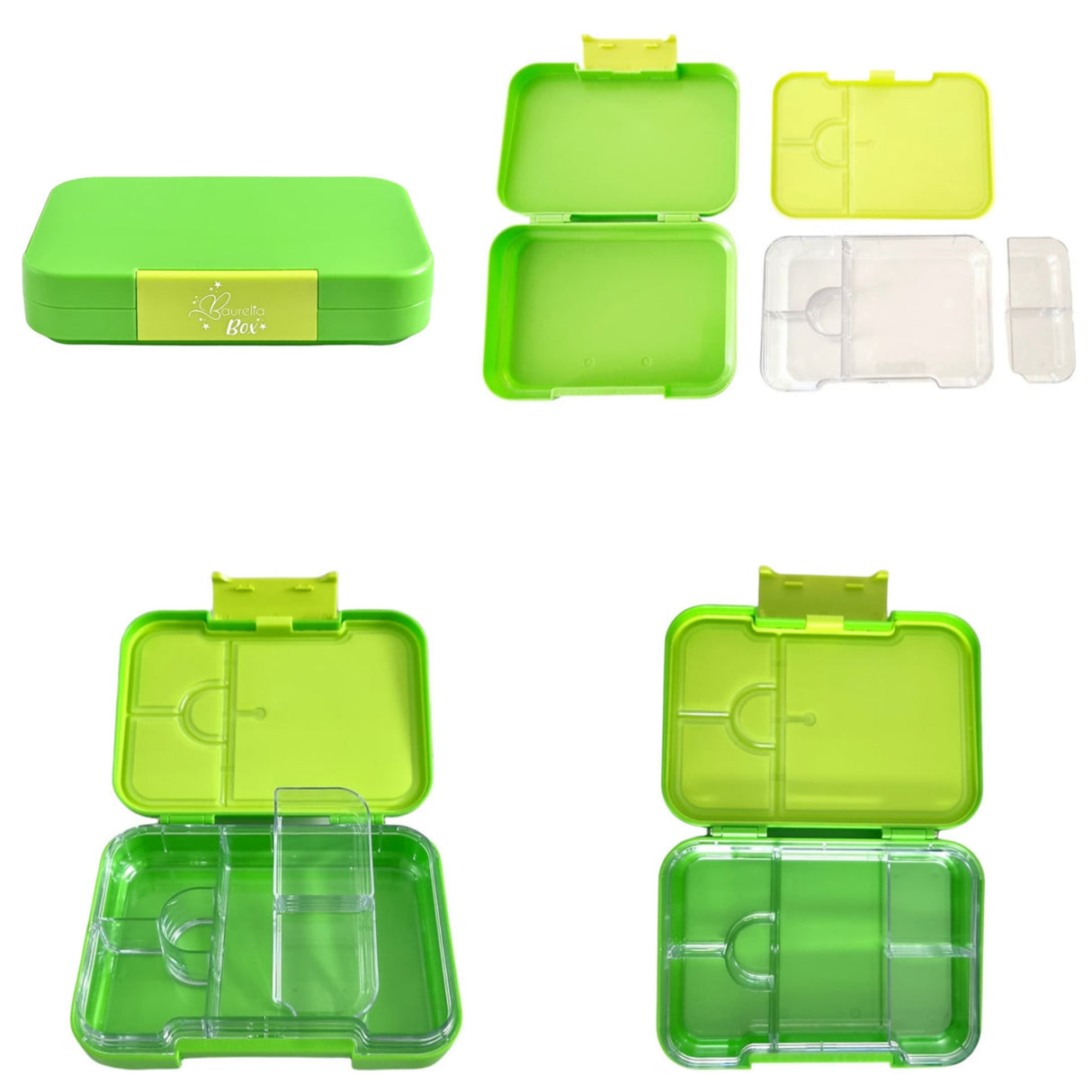 SET Znünibox und Trinkflasche Baurelia Box Maxi mit Ion8 500ml Grün