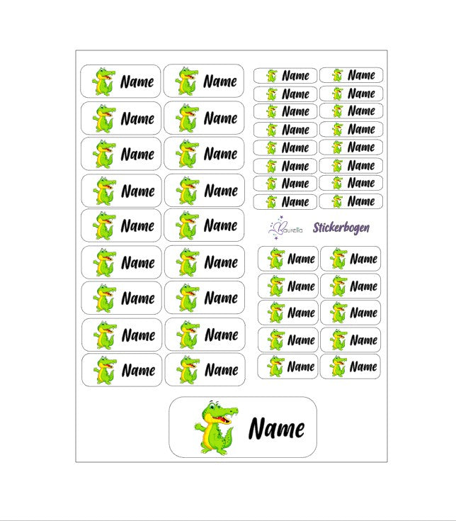 Stickerset Baurelia Krokodil 1