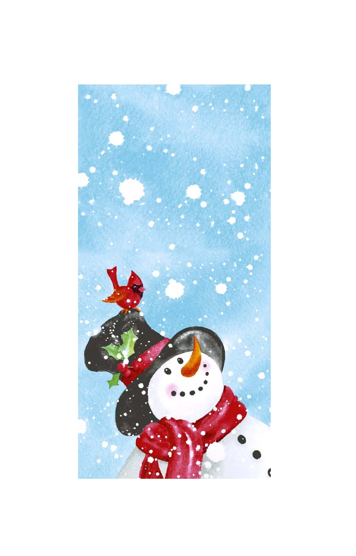 Taschentücher mit Muster Schneemann