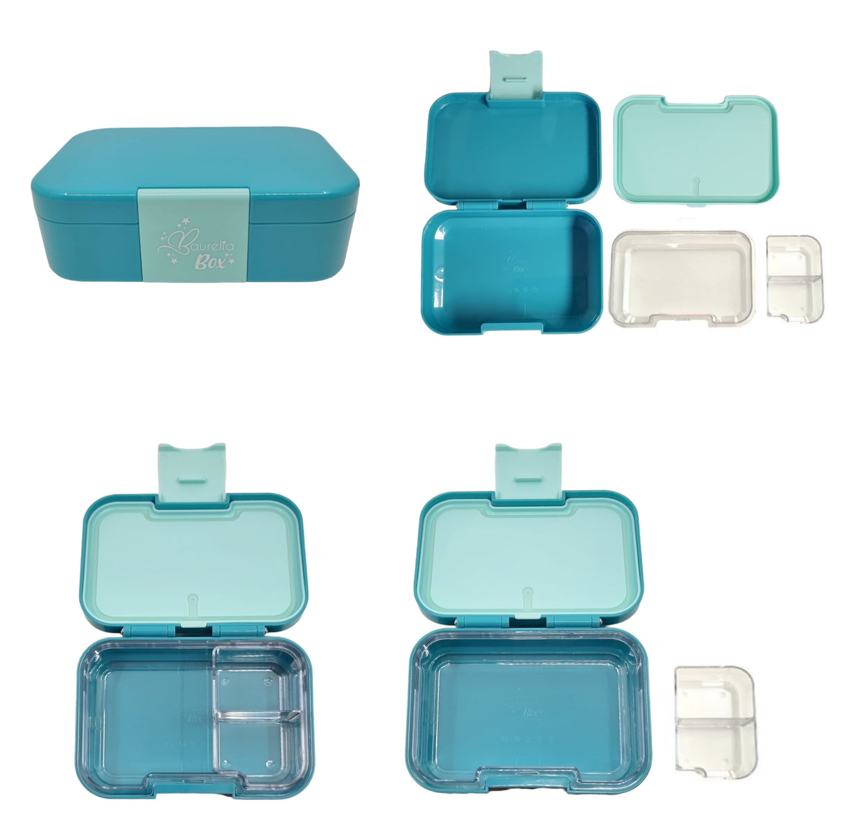 SET Znünibox und Trinkflasche Baurelia Box Mini mit Ion8 400ml Türkis