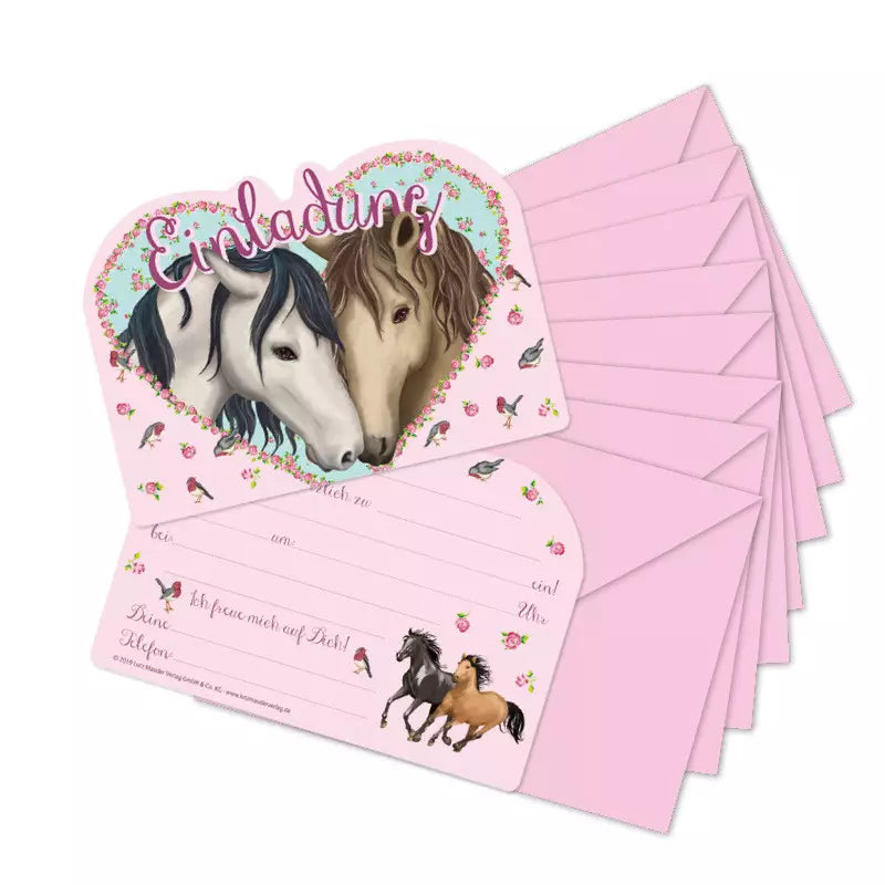 Einladungskarten Kindergeburtstag Pferd