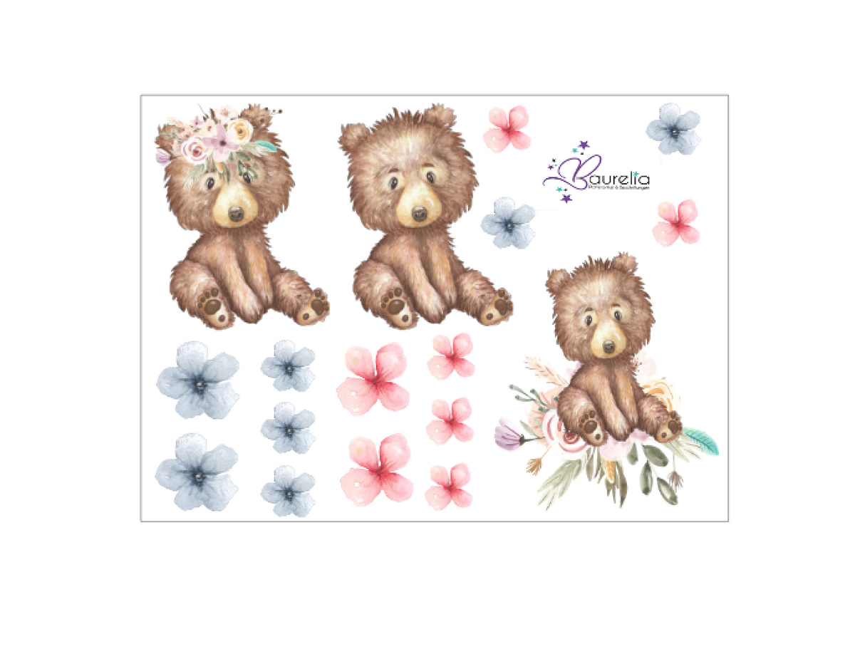 Stickerbogen Bär 2