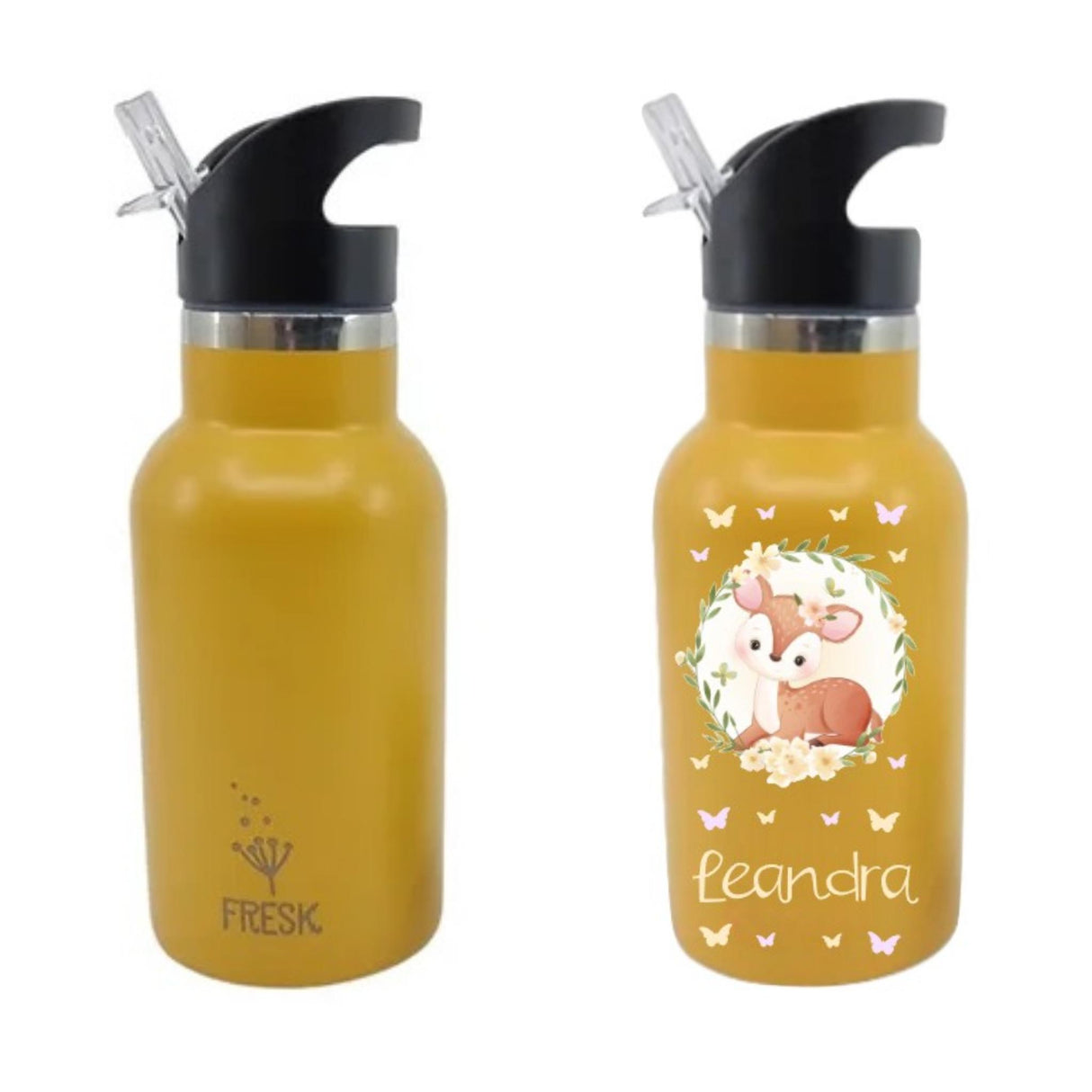 Kinder Thermosflasche Fresk 350ml Sonnengelb