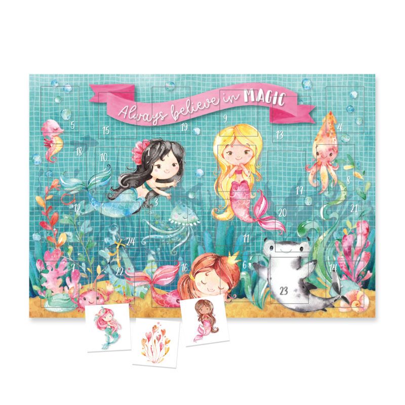 adventskalender günstig, adventskalender tattoo kinder, adventskalender mädchen, adventskalender meerjungfrau, adventskalender schweiz, adventskalender gefüllt tattoo kinder