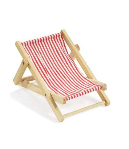 Wichtelzubehör Liegestuhl Rot