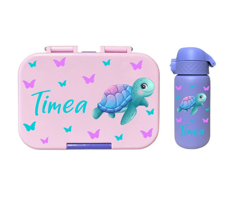 SET Znünibox und Thermosflasche Baurelia Box Mini mit Ion8 350ml Flieder