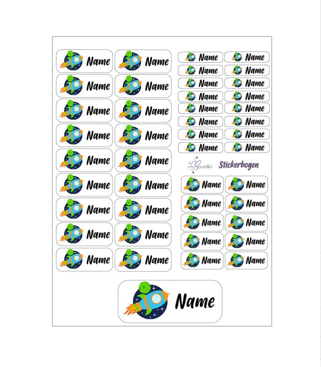 Stickerset Baurelia Rakete 1