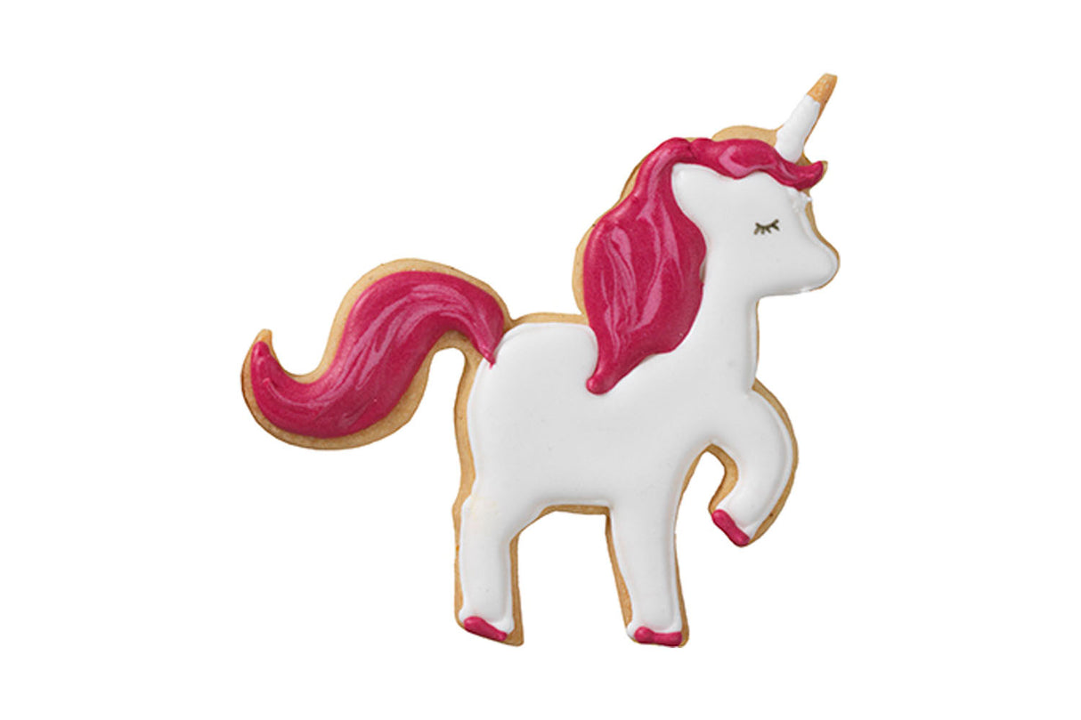 Edelstahl Ausstechform Einhorn mit Prägung Gross