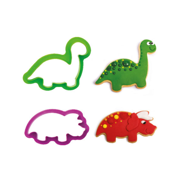 Ausstechformen Set Decora Dino Brontosaurus und Triceratops