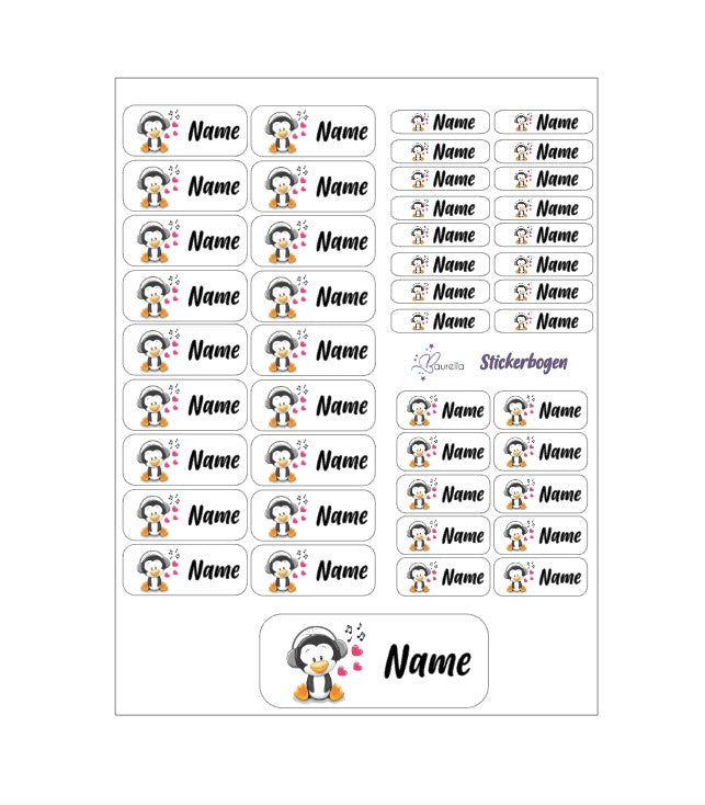 Stickerset Baurelia Pinguin 6