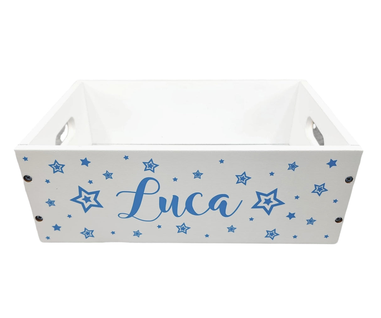 Holzkiste Klein Weiss