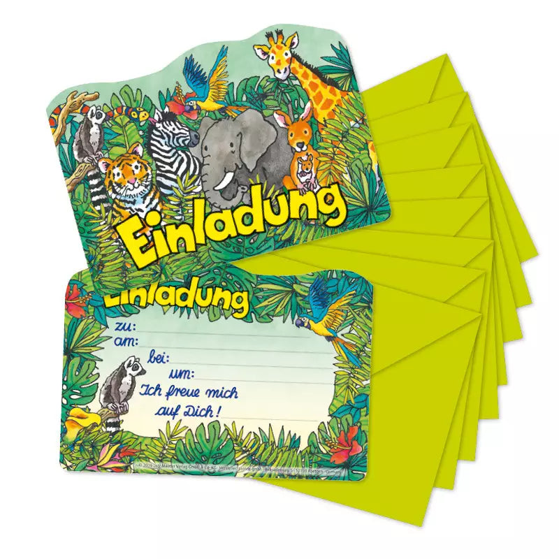 Einladungskarten Kindergeburtstag Zootiere
